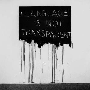 Mel Bochner, Language Is Not Transparent (1970)