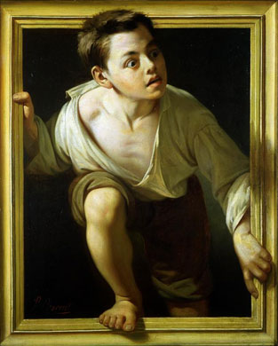 Escaping Criticism, Pere Borrell de Caso (1874)